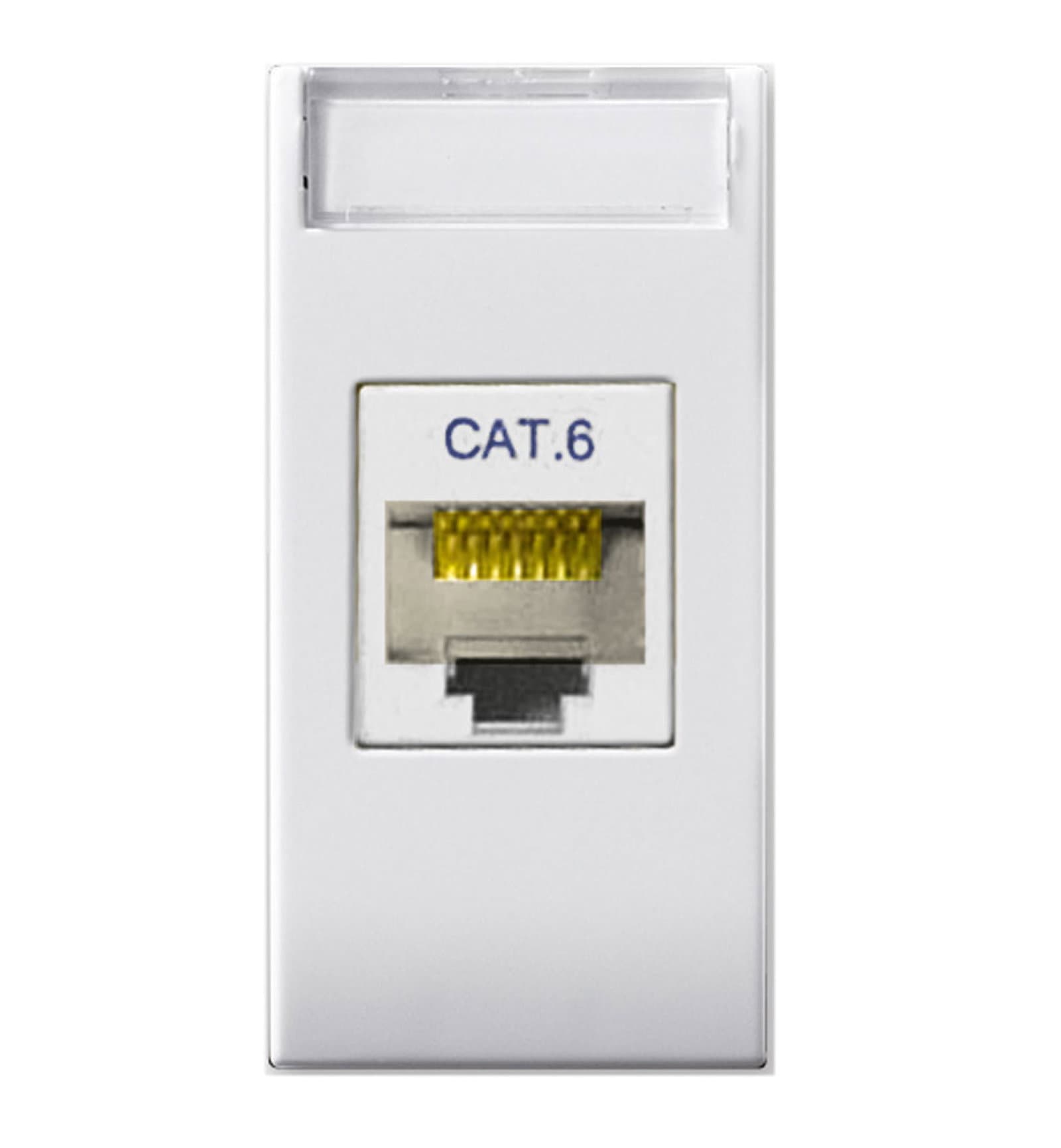 Presa RJ45 Cat6 UTP Bianco Lucido Domus S44 - AVE ICV-441027C6