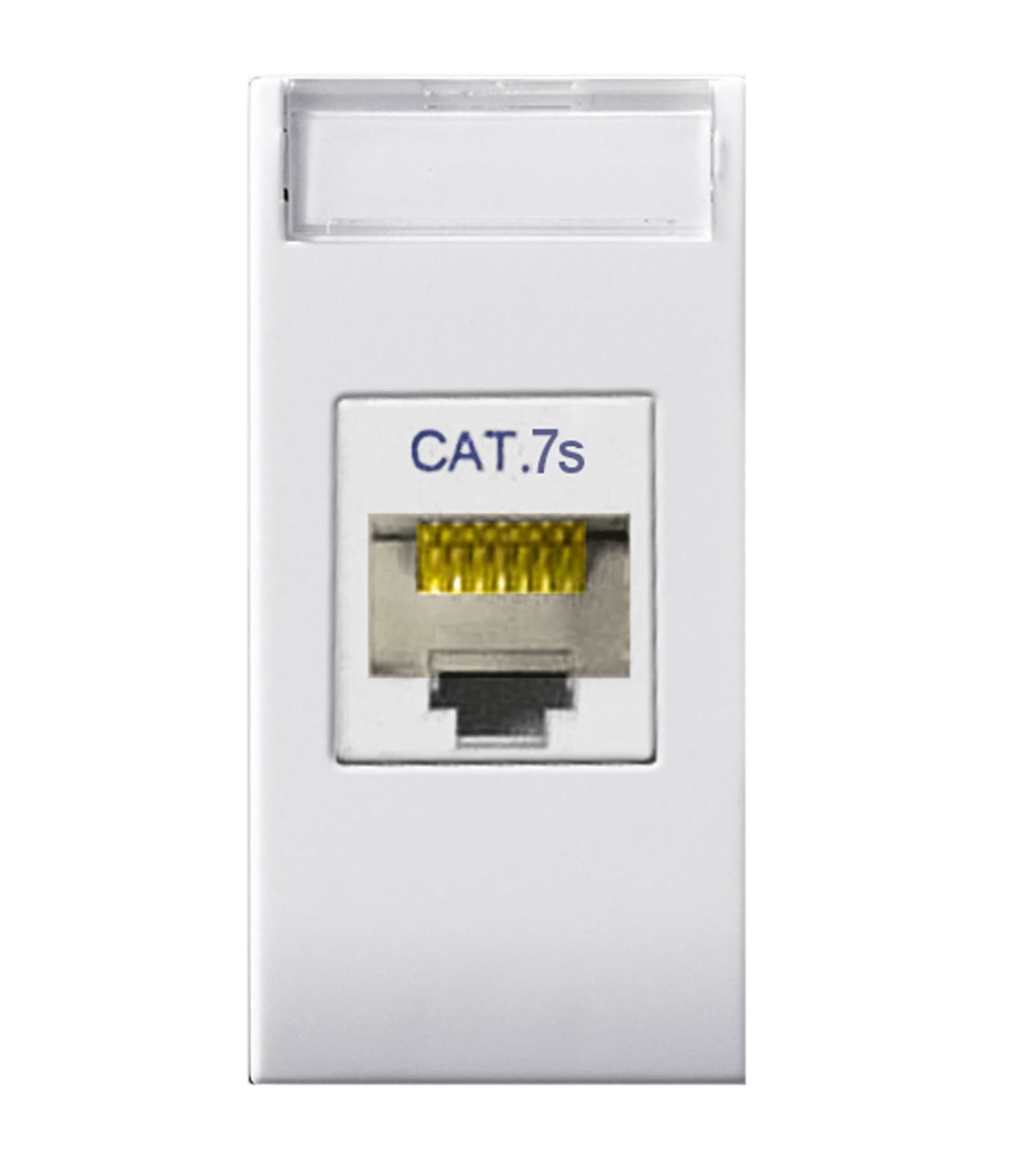 Presa RJ45 Cat7 FTP Bianco Lucido Domus S44 - AVE ICV-441027C7S
