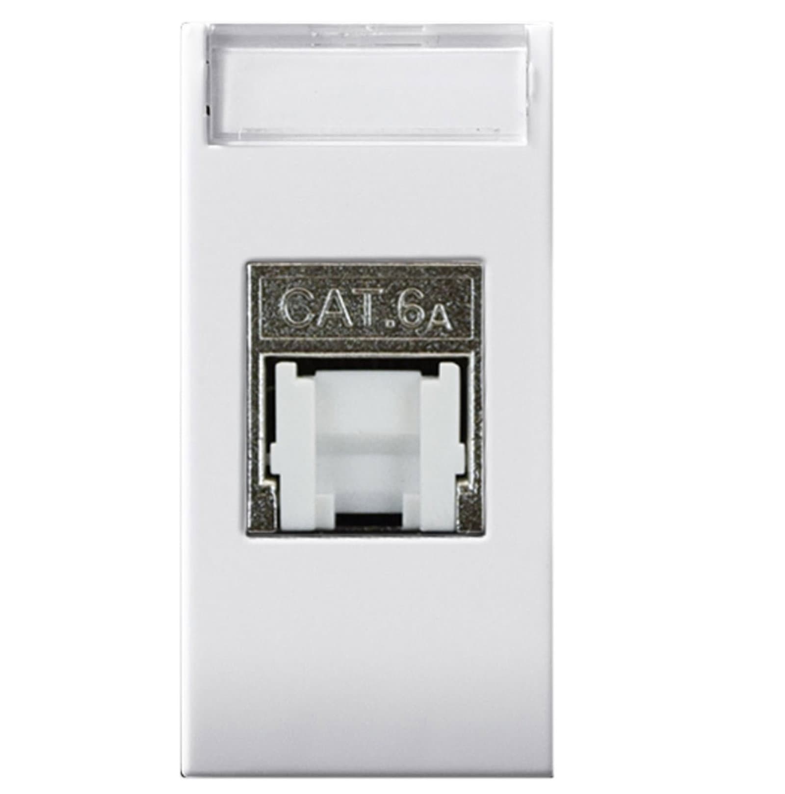 Presa RJ45 Cat6A FTP Bianco Lucido - AVE ICV-441029C6AS