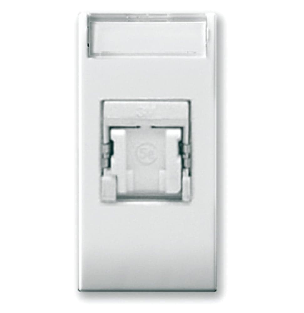 Presa RJ45 Cat6 FTP Connettore 3M con Tappo Bianco Lucido - AVE ICV-441029C6S