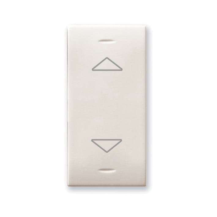 Domus S44 Commutatore 2 Pulsanti 1P 10AX 250V Bianco Lucido - AVE ICV-441051BS