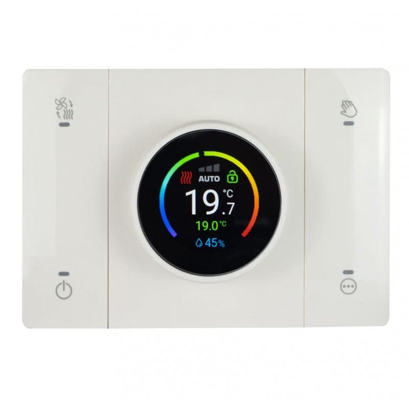 Cronotermostato WiFi Smart Connesso Rilevatore Umidità Ambiente Bianco - AVE ICV-446CRT-W