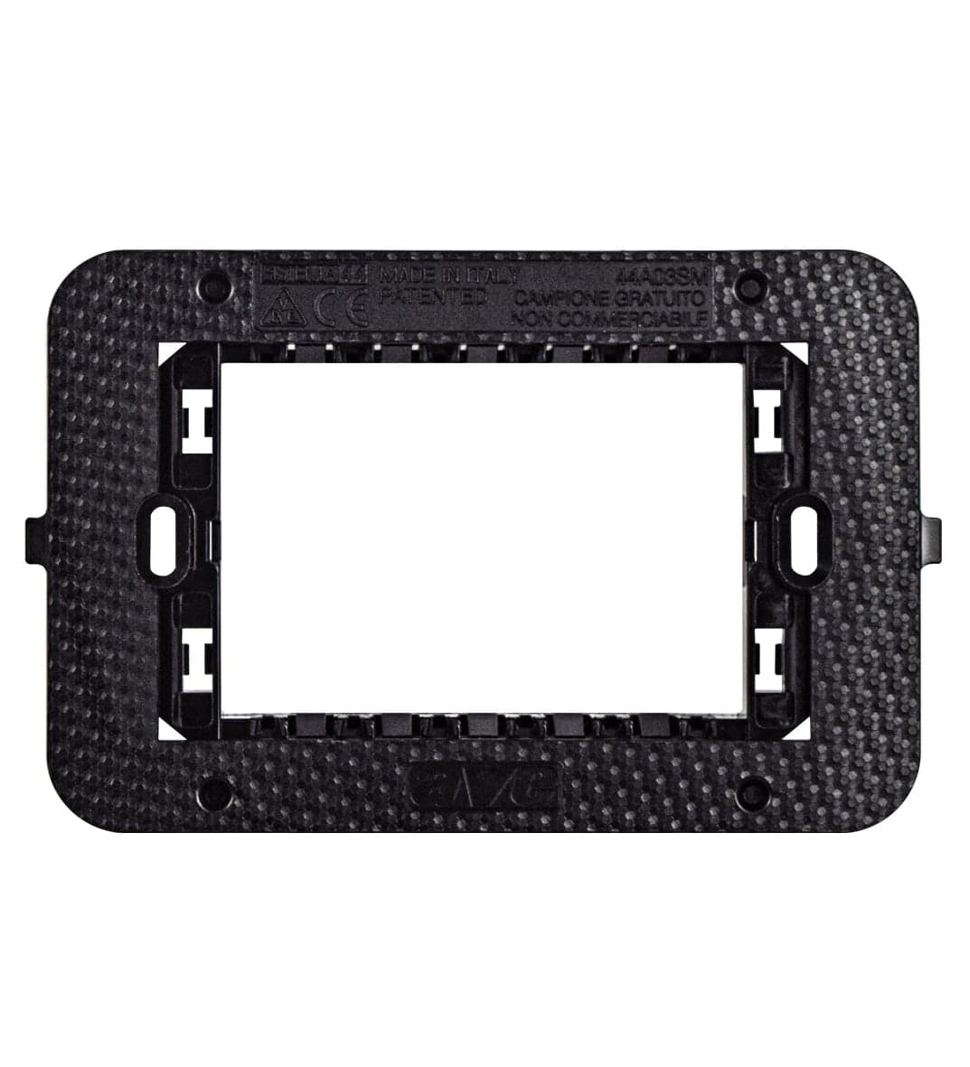 Supporto Smart44 3 moduli con viti per scatole rettangolari - AVE ICV-44A03SM