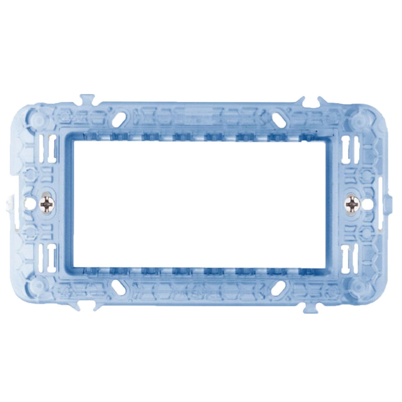 Supporto con Viti S44 per Scatole Rettangolari 4 Moduli - AVE ICV-44A04