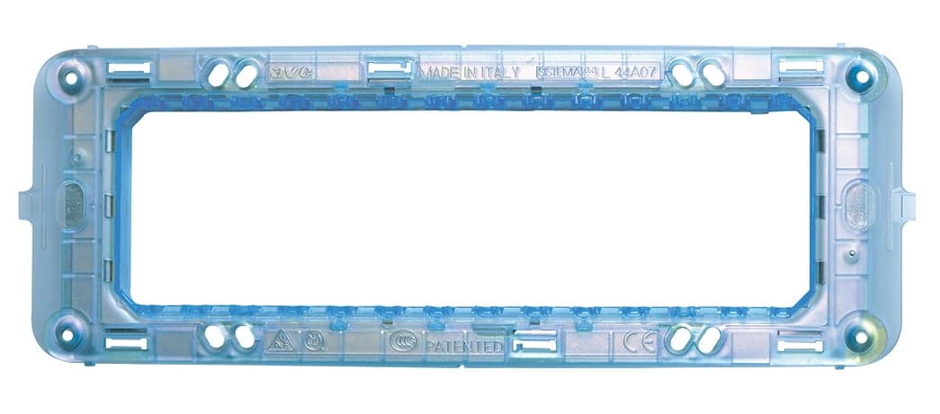 Supporto con viti S44 per scatole rettangolari 7 moduli - AVE ICV-44A07