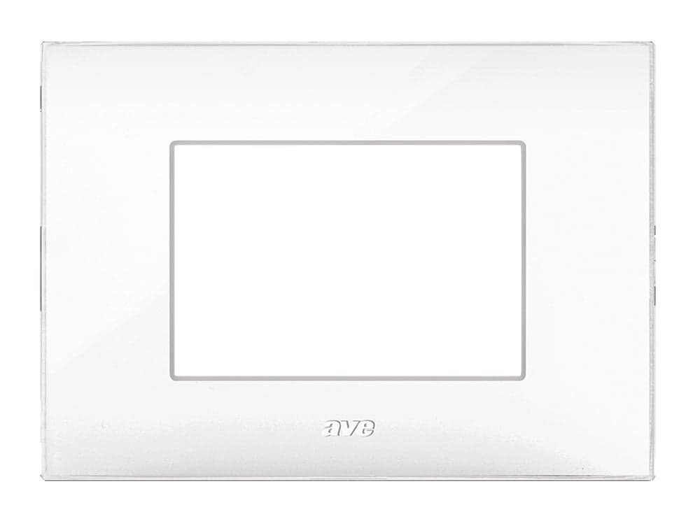 Placca Serie YOUNG 44 per Scatola Rettangolare 3 Moduli Bianco - AVE ICV-44PJ03B