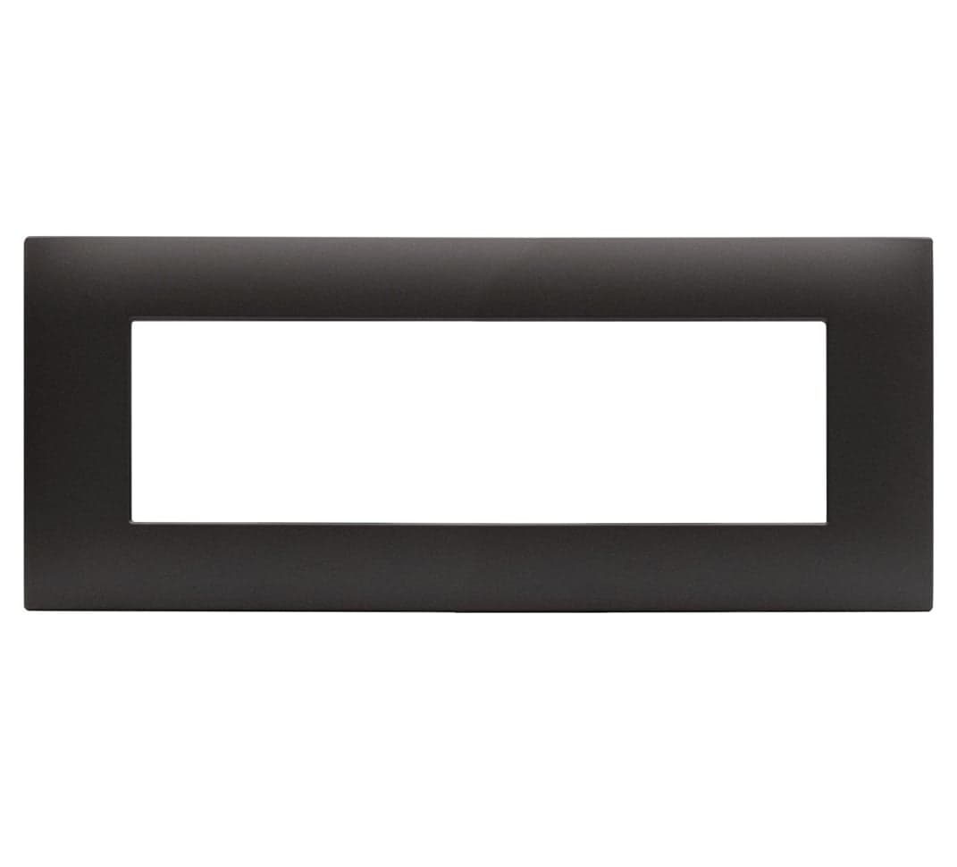 Placca Serie YOUNG 44 per Scatola Rettangolare 7 Moduli Grigio - AVE ICV-44PJ07GTK