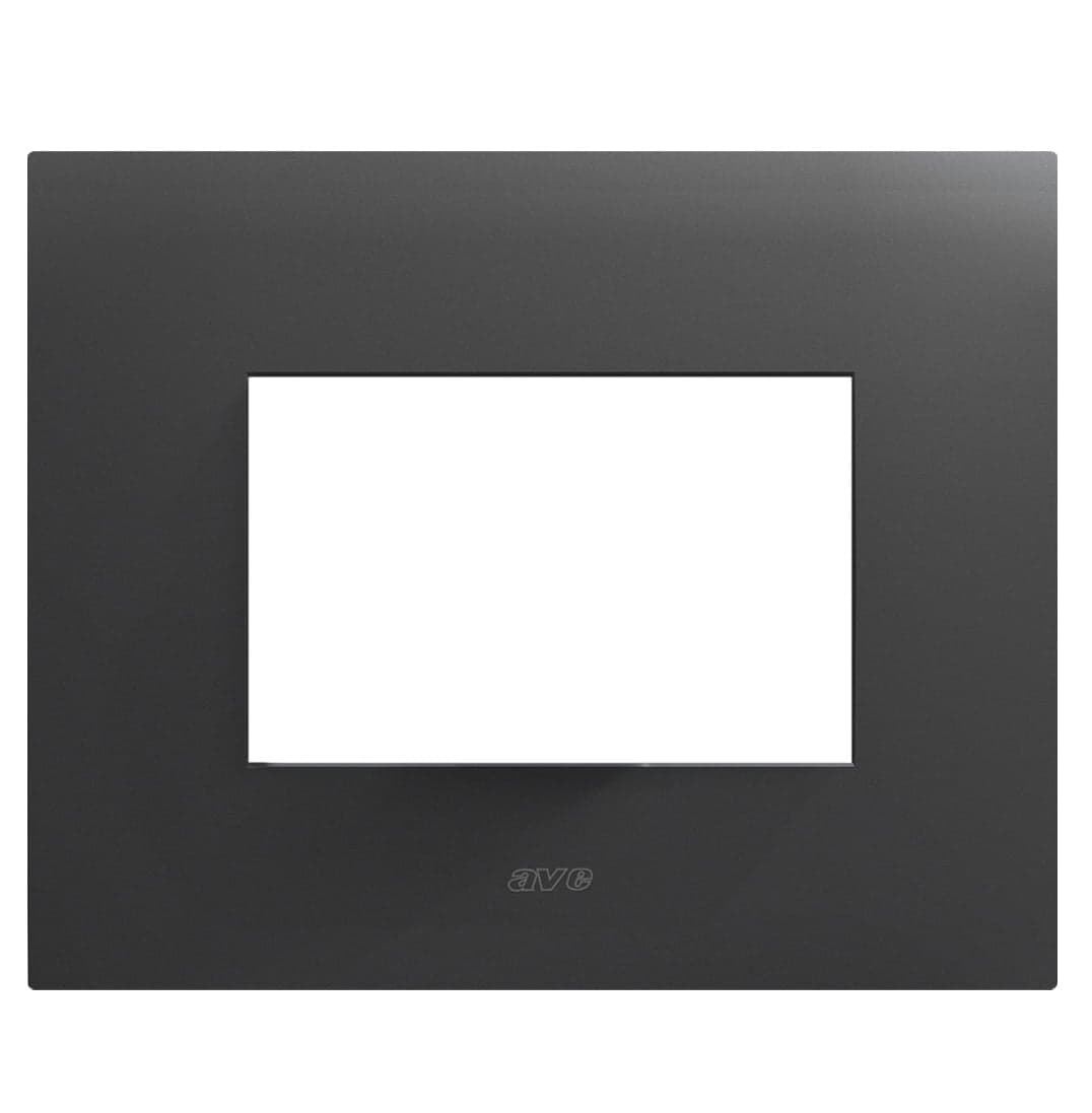 Placca Smart44 metallo 3 moduli grigio - AVE ICV-44PSM3GTK