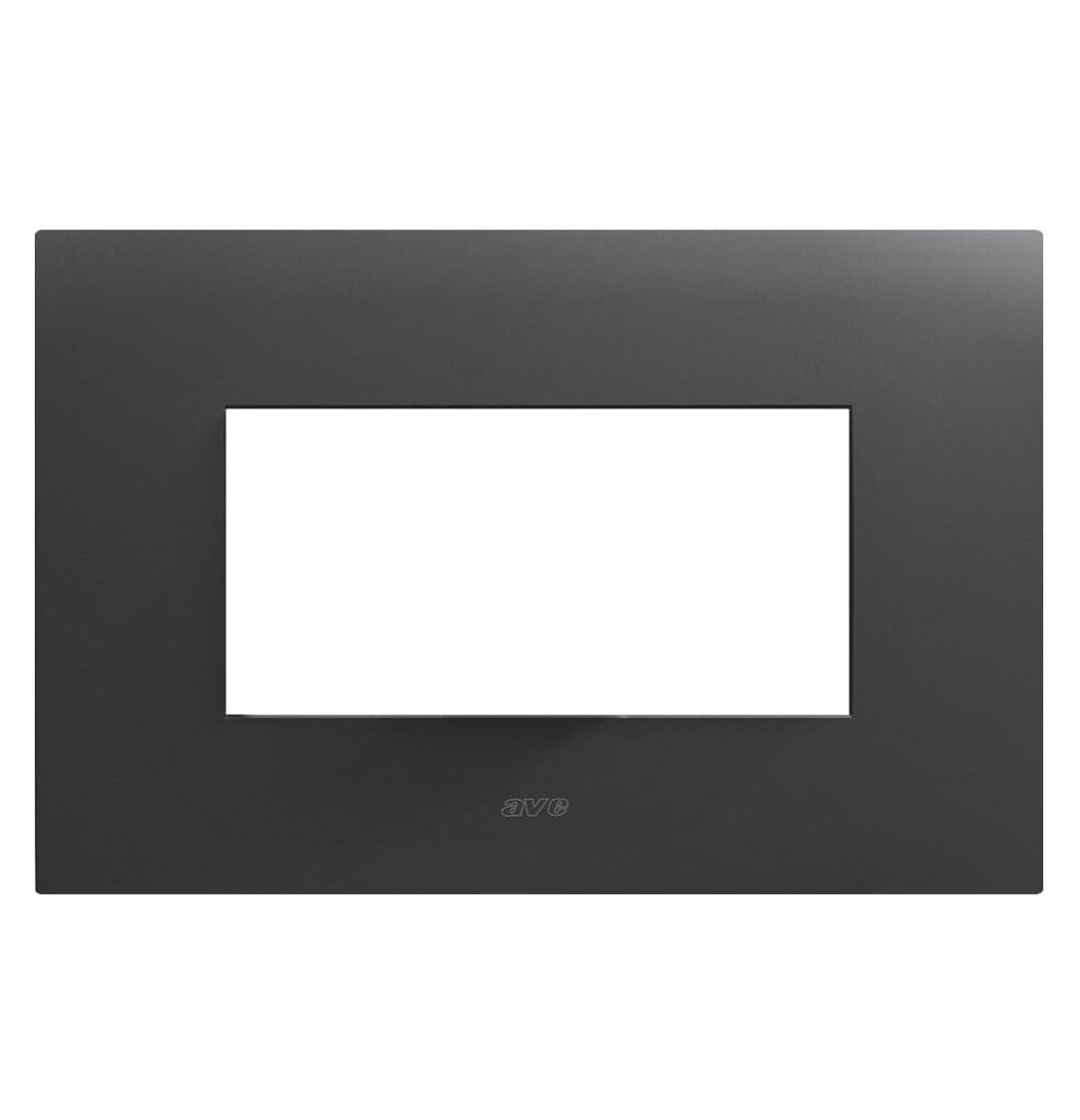 Placca Smart44 metallo 4 moduli grigio - AVE ICV-44PSM4GTK