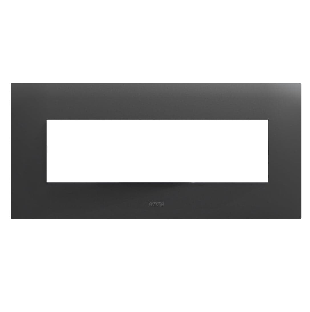 Placca Smart44 metallo 7 moduli grigio - AVE ICV-44PSM7GTK