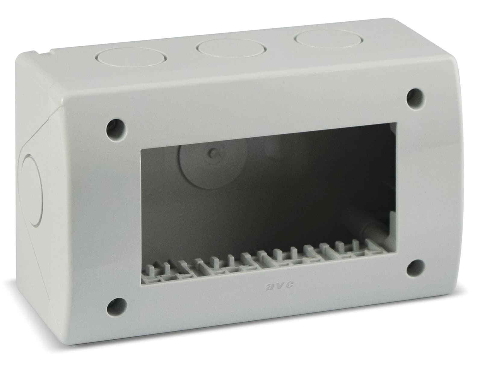 Contenitore Autoportante IP40 S44 per Minicanali 4 Moduli Bianco - AVE ICV-44Q04B