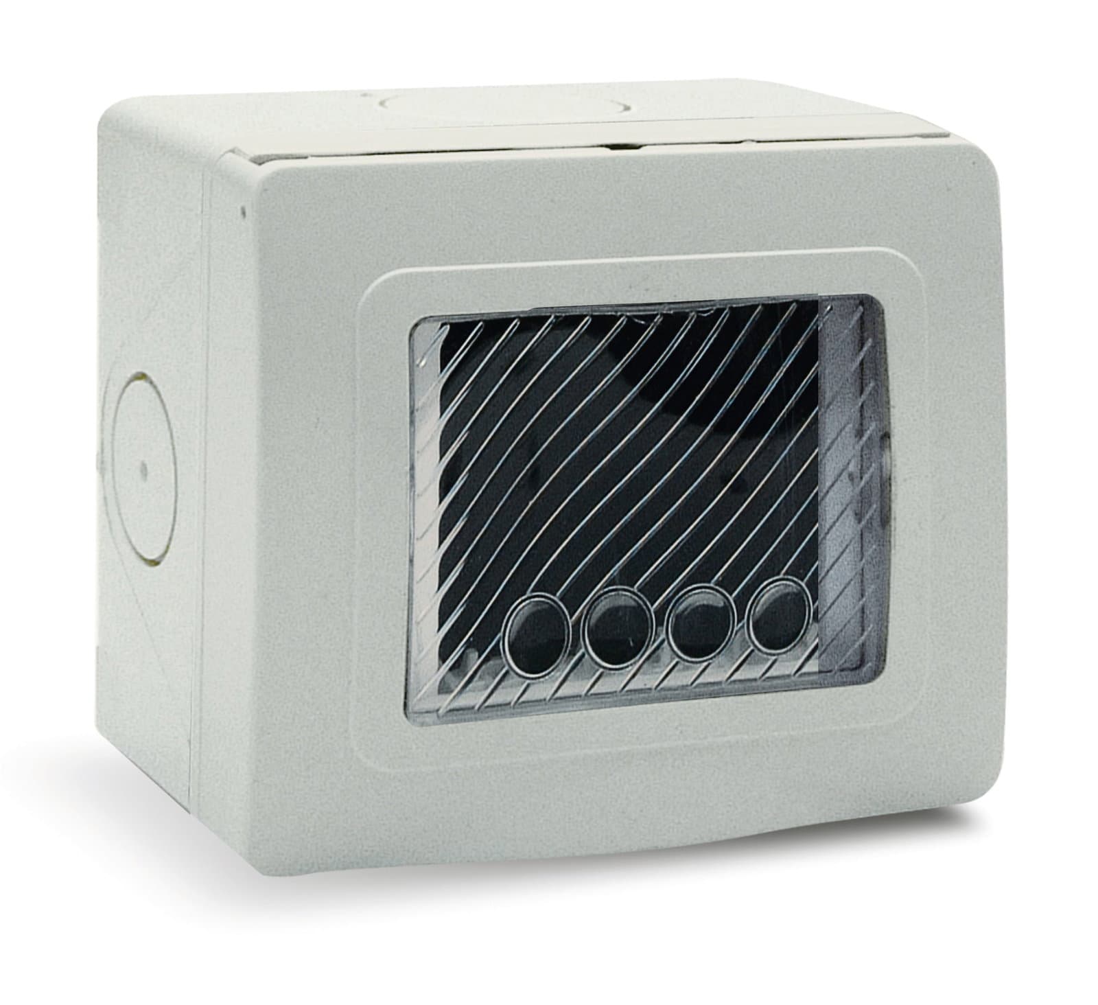 Contenitore Autoportante Stagno IP55 per Tubo Sportello con Membrana Cedibile 3 Moduli Bianco - AVE ICV-44ST03B