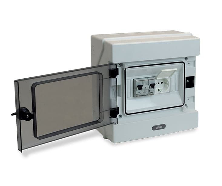 Quadro elettrico IP65 da parete 12 moduli DIN - AVE ICV-Q6512