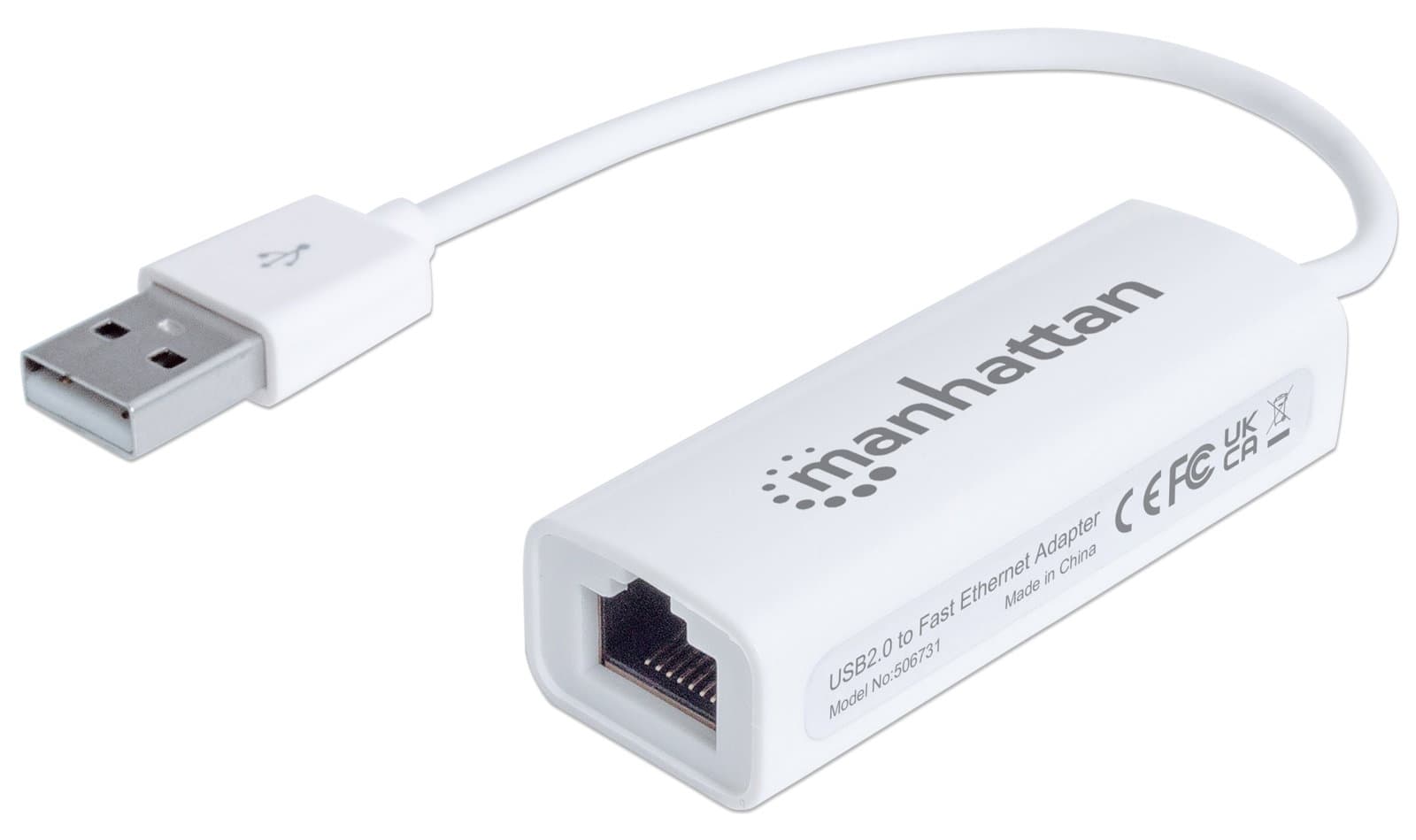 Adattatore USB 2.0 a Ethernet LAN 100 Mbps - Manhattan ADAP-USB2