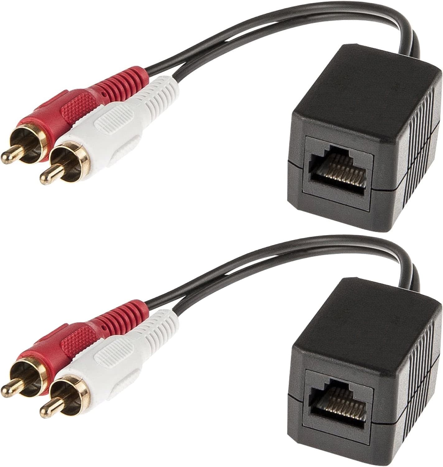 Convertitore Extender Audio RJ45 Cat5 2xRCA - Techly IDATA AU-EXTRJ45