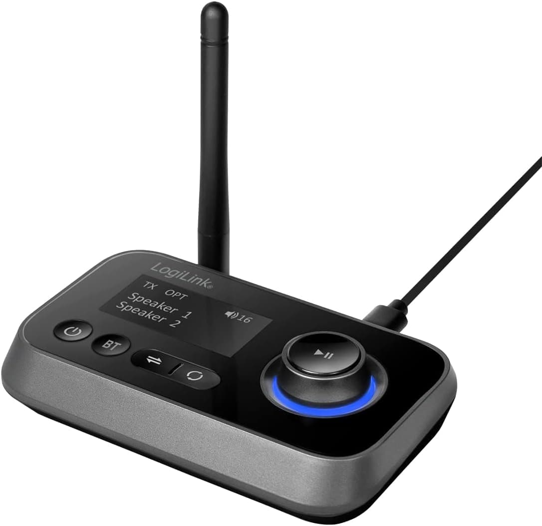 Trasmettitore e Ricevitore Audio Bluetooth 5.0 con Display LCD - Logilink IDATA BLT-AU13