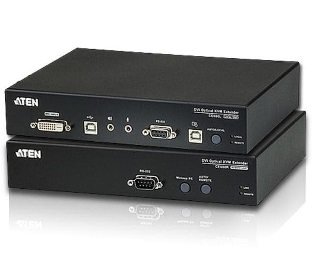 Extender KVM USB DVI 1920x1200 Fibra 20km - Aten IDATA CE-690