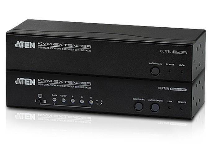 Extender KVM USB VGA Dual View con Deskew 300m - Aten IDATA CE-775