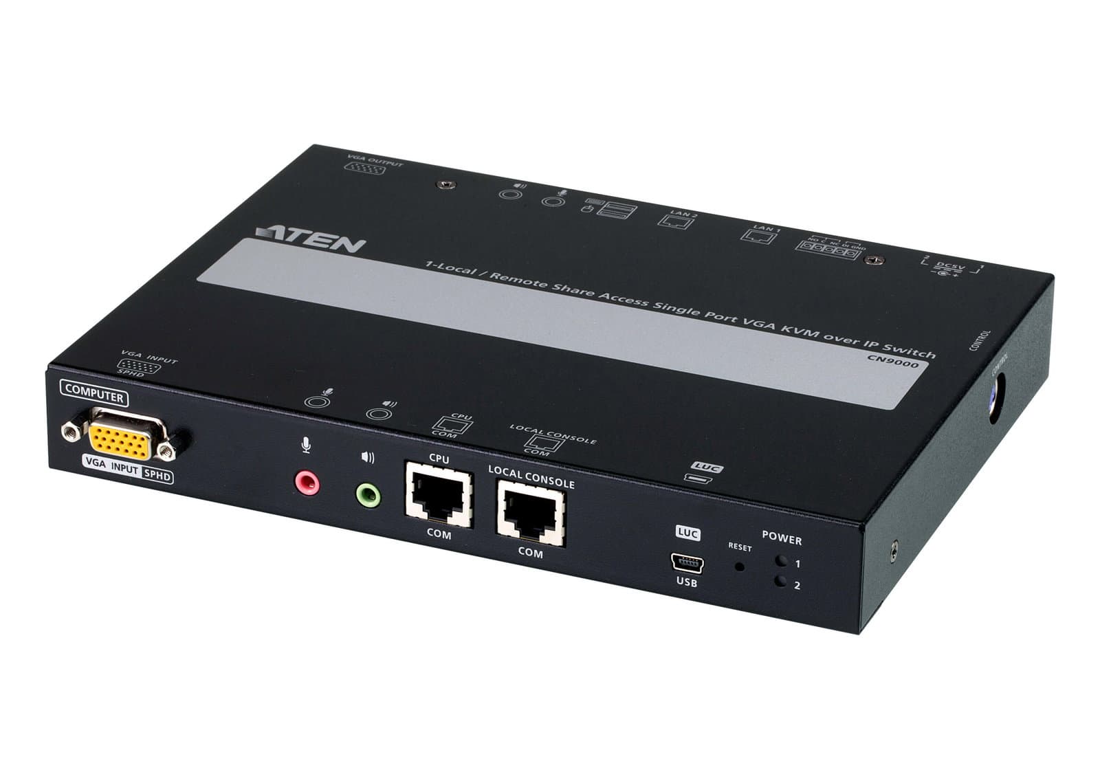 Switch KVM over IP VGA Singola Porta Accesso Condiviso Locale/Remoto - Aten IDATA CN-9000