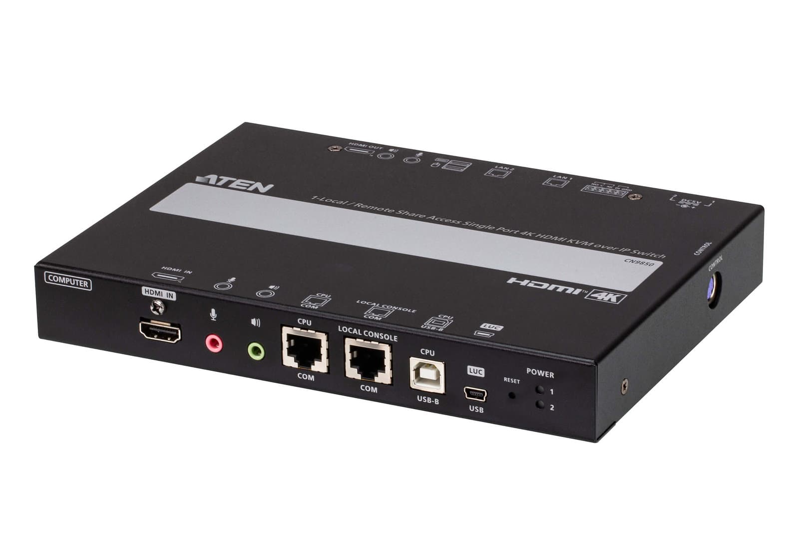 Console LCD con Switch KVM Over IP 4K Accesso Condiviso Locale/Remoto - Aten IDATA CN-9850