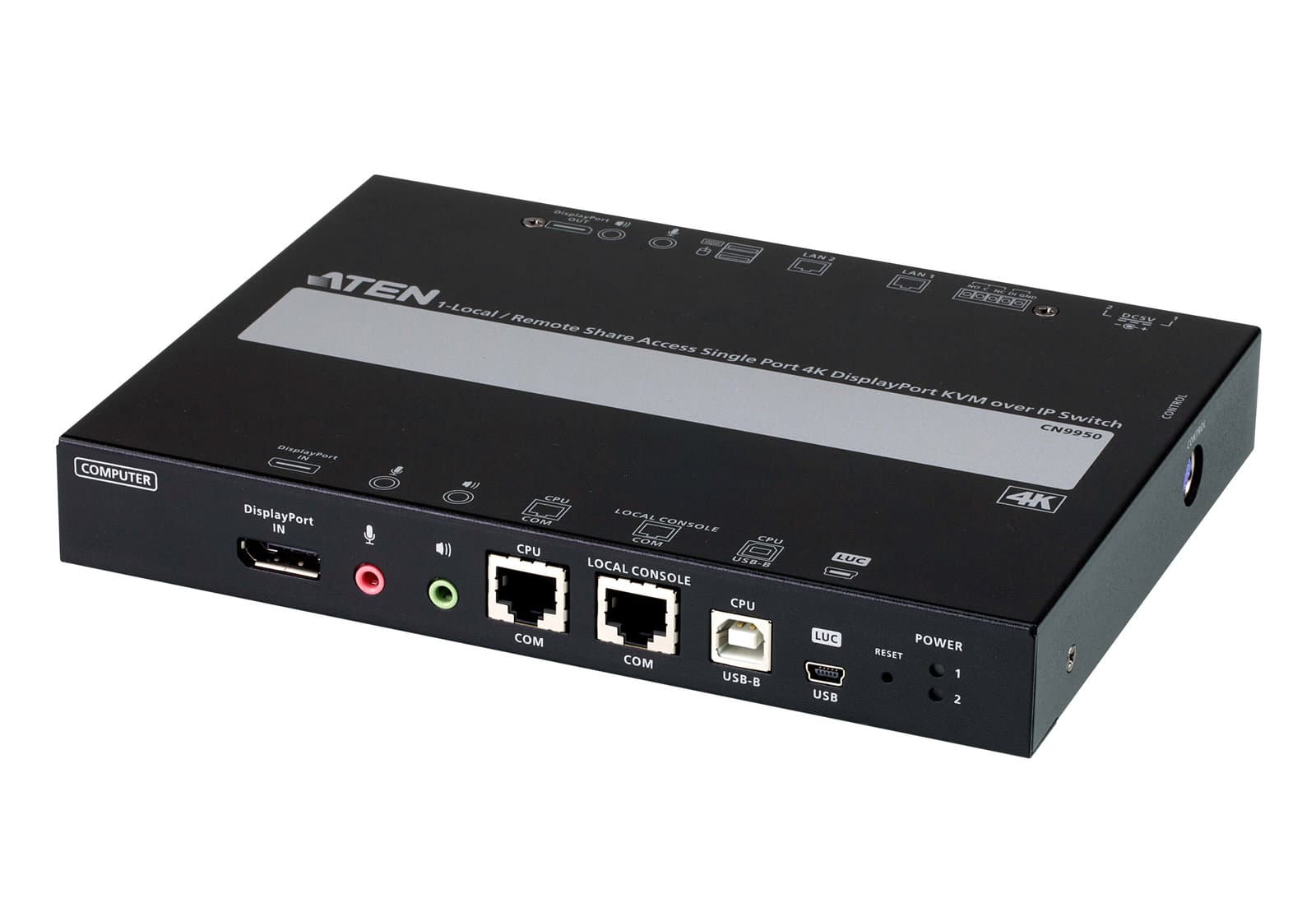 Switch KVM over IP 4K DisplayPort Singola Porta Accesso Condiviso - Aten IDATA CN-9950
