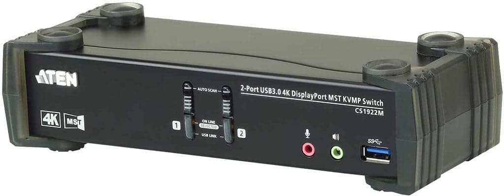 Switch KVMP 4K DisplayPort a 2 porte MST USB3.0, CS1922m - Aten IDATA CS-1922M