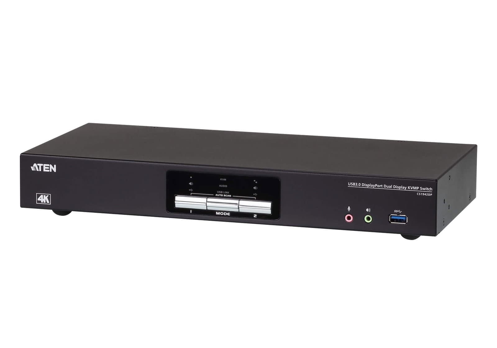 Switch KVMP Schermo Doppio USB 3.0 4K DisplayPort 2 porte - ATEN IDATA CS-1942DP