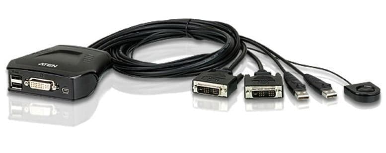 Switch KVM USB DVI a 2 Porte - Aten IDATA CS-22D
