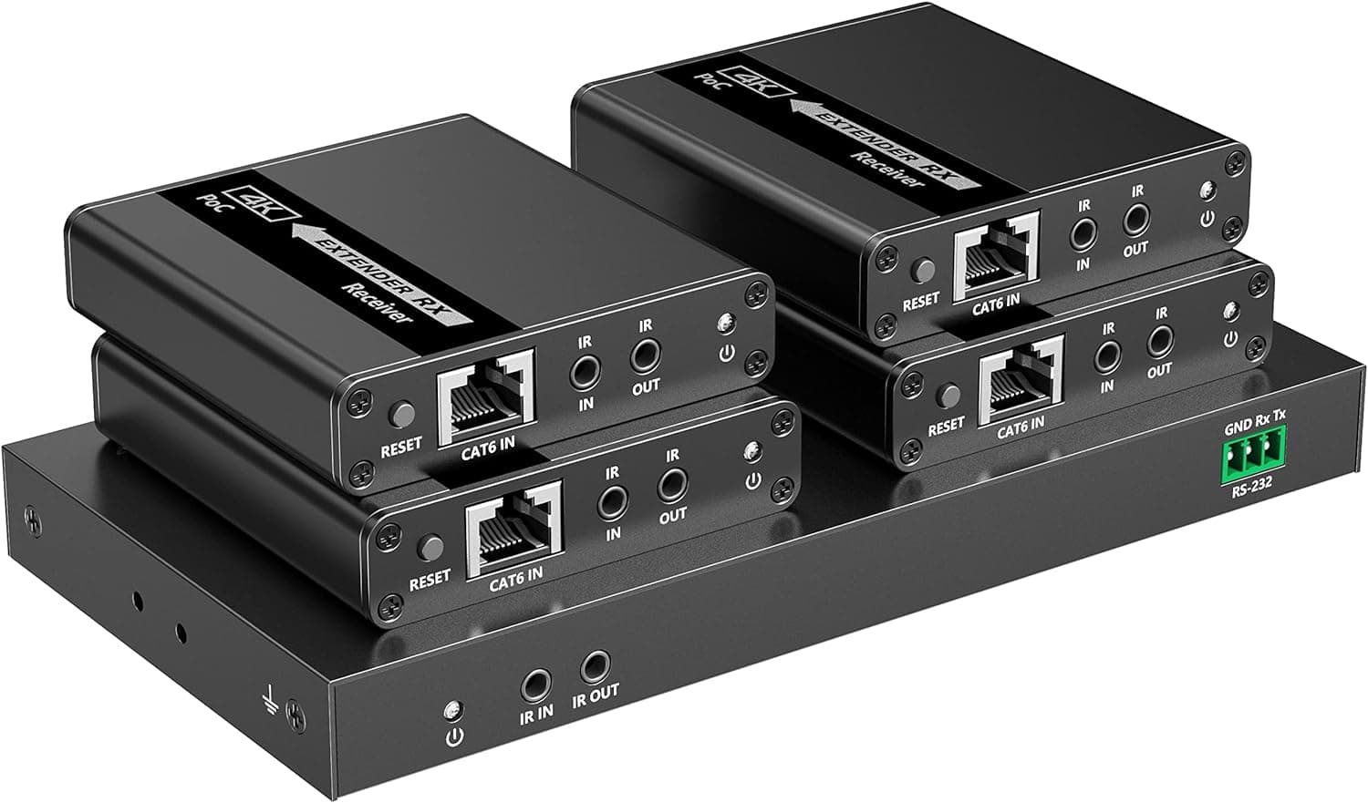 Extender Splitter HDMI 4 vie su Cavo di Rete 70m PoC - Techly IDATA EX-HL41TYP