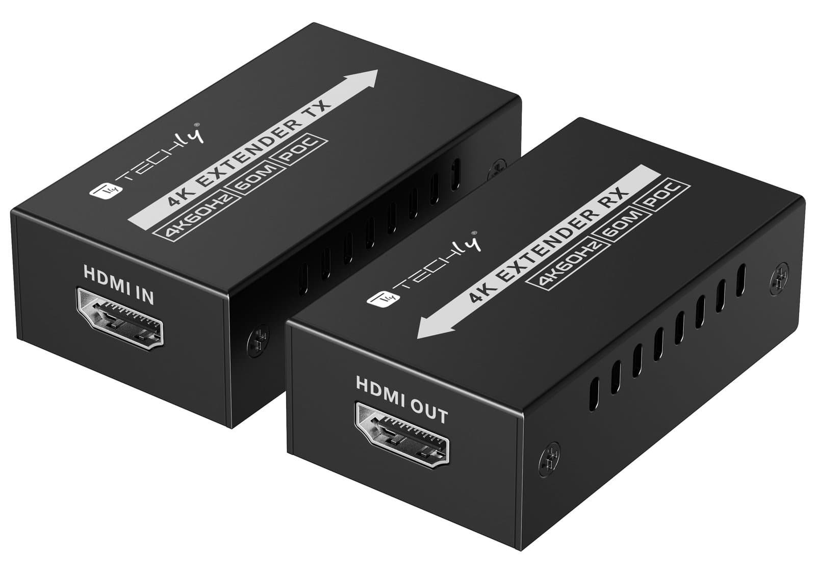 Extender HDMI 4K@60Hz fino a 60m con Tecnologia PoC - Techly IDATA EXT-410P