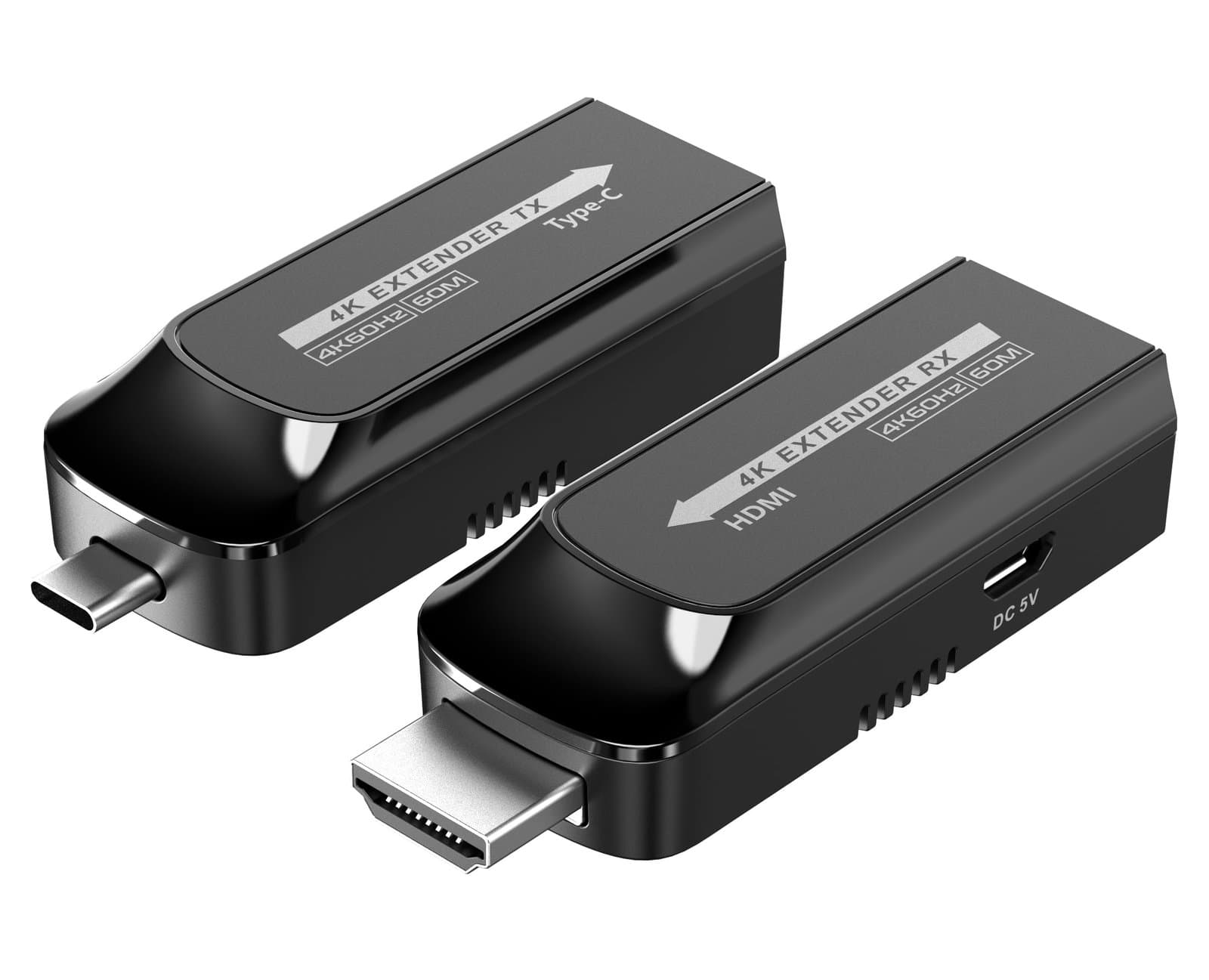Extender USB-C a HDMI 4K su Cat6/6A/7 fino a 60m - Techly IDATA EXT-600HC