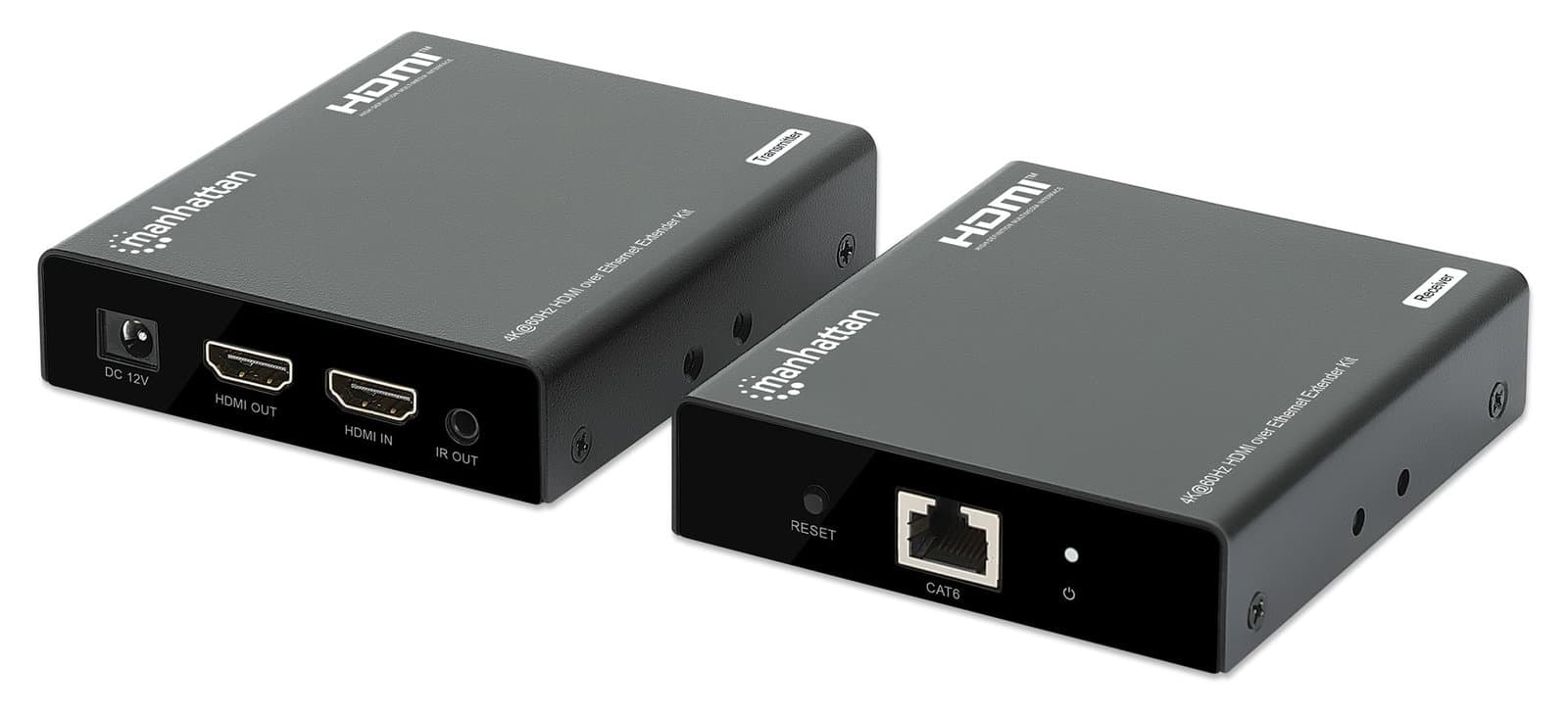 Kit Extender HDMI Over Ethernet 4K@60Hz - Manhattan IDATA EXT-E704K60