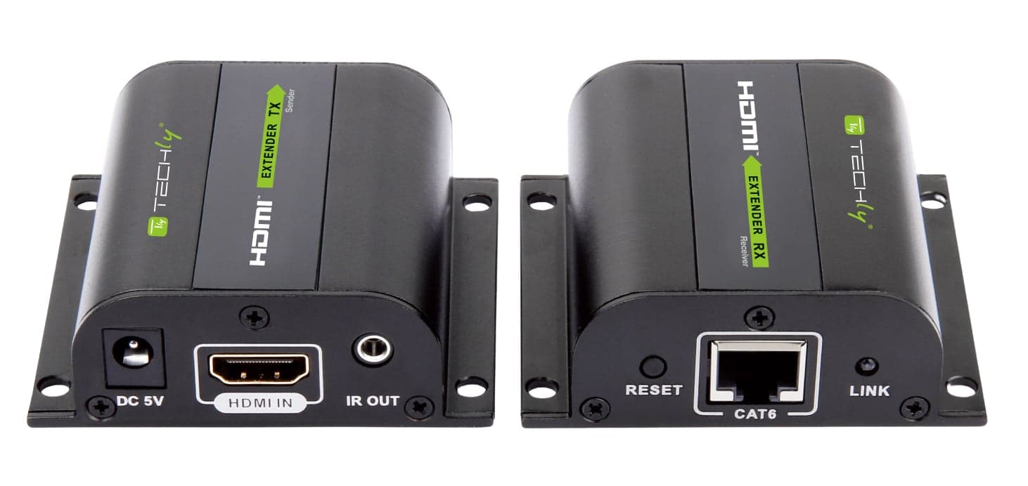 Extender HDMI Full HD 3D IR su cavo Cat5E/6/6A/7 60m Autoregolato - Techly IDATA EXT-E70I