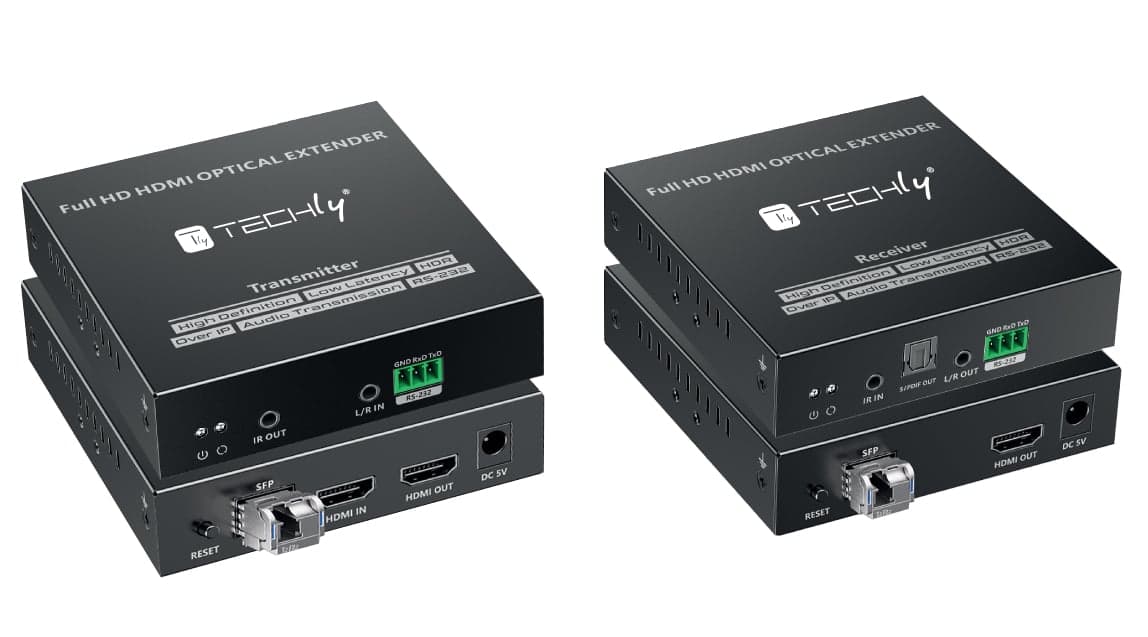 Extender HDMI su Fibra Ottica Monomodale fino a 40km - Techly IDATA EXT-EF3000