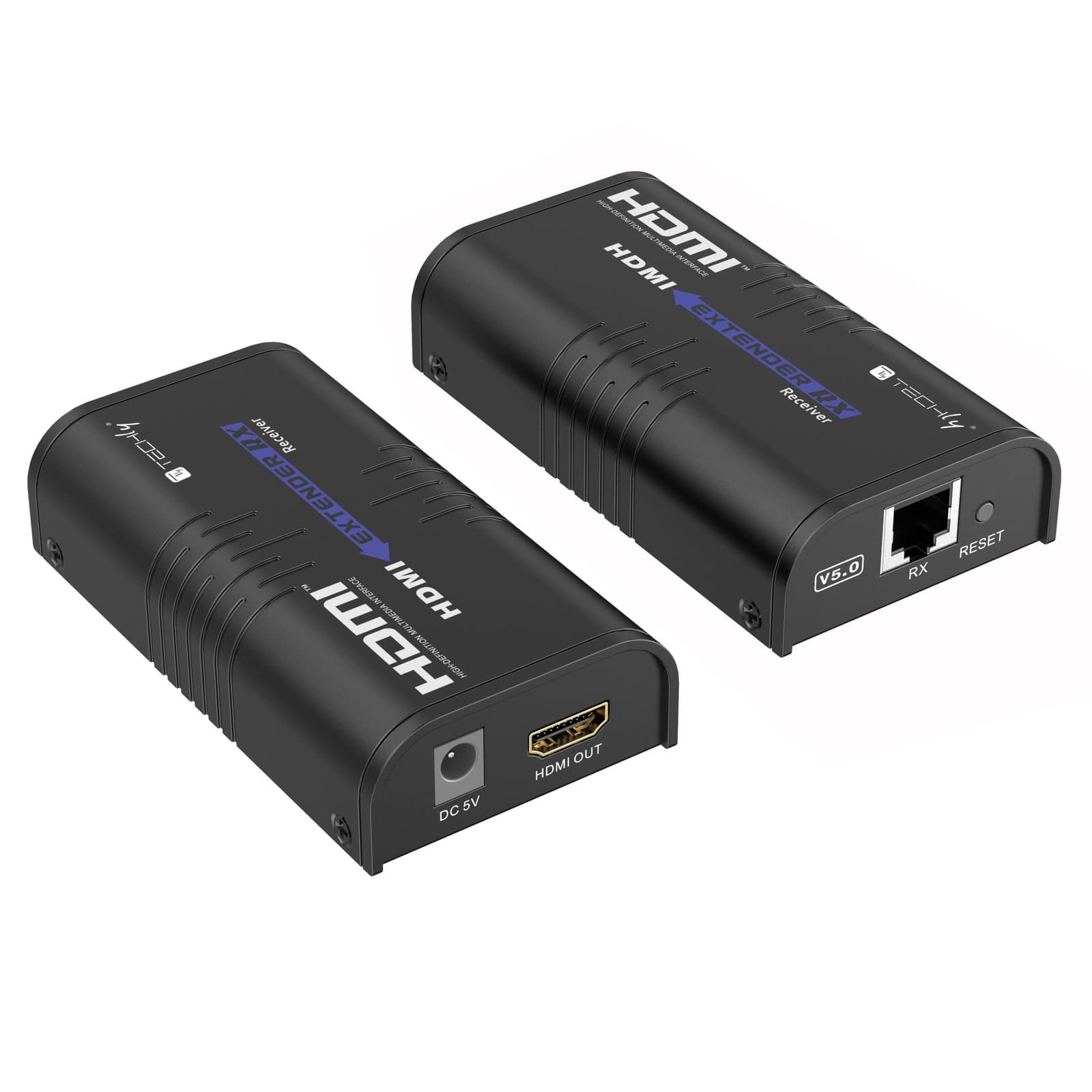 Ricevitore Aggiuntivo per Extender HDMI Over IP Cat6 1080p@60Hz - Techly IDATA EXTIP-373RA5