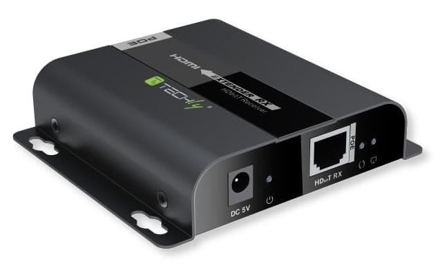 Ricevitore Extender HDMI HDBitT PoE IR, Cat5e/6 120m - Techly IDATA EXTIP-383POER