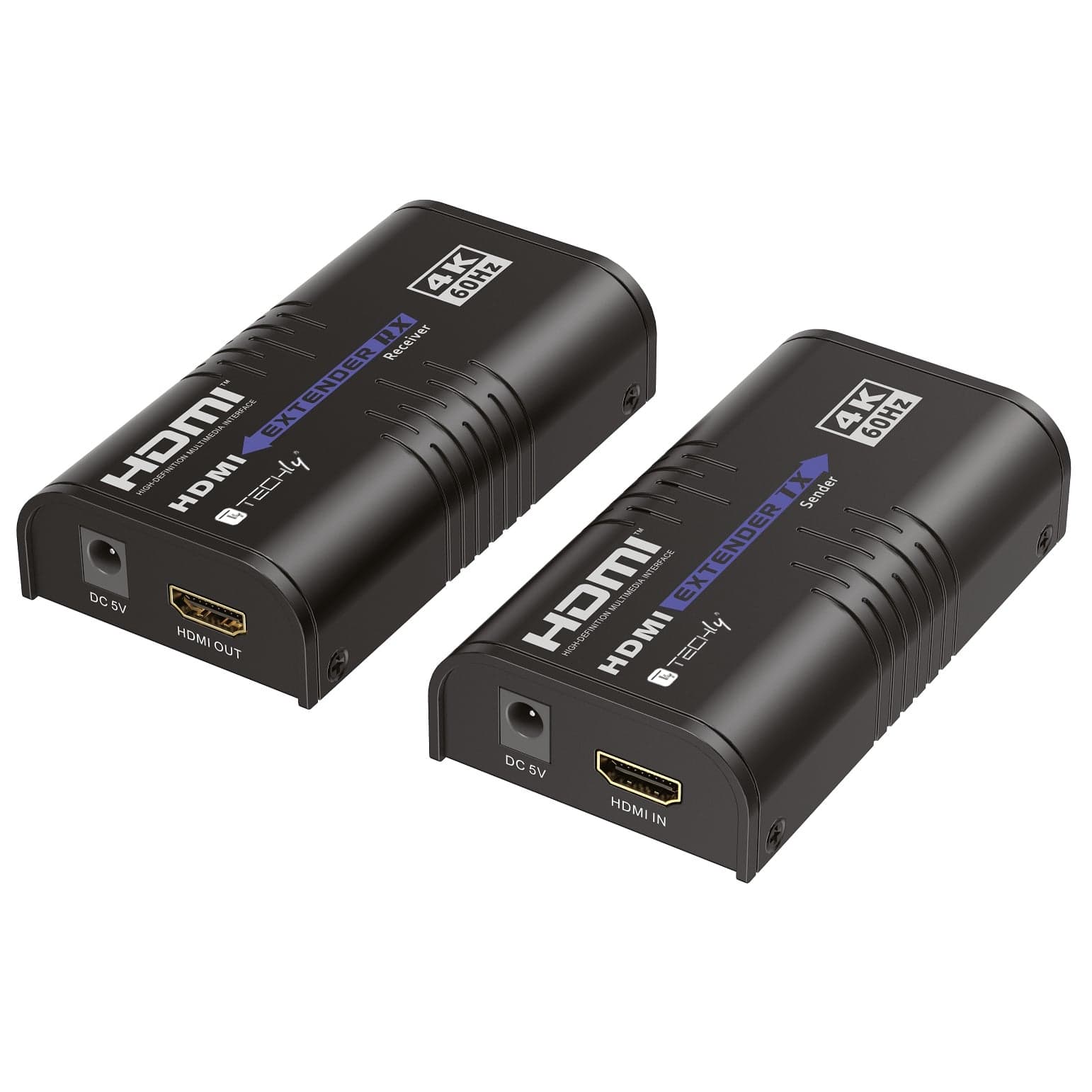 Extender HDMI over IP 4K@60Hz su Cavo Cat6 fino a 120m - Techly IDATA EXTIP-473