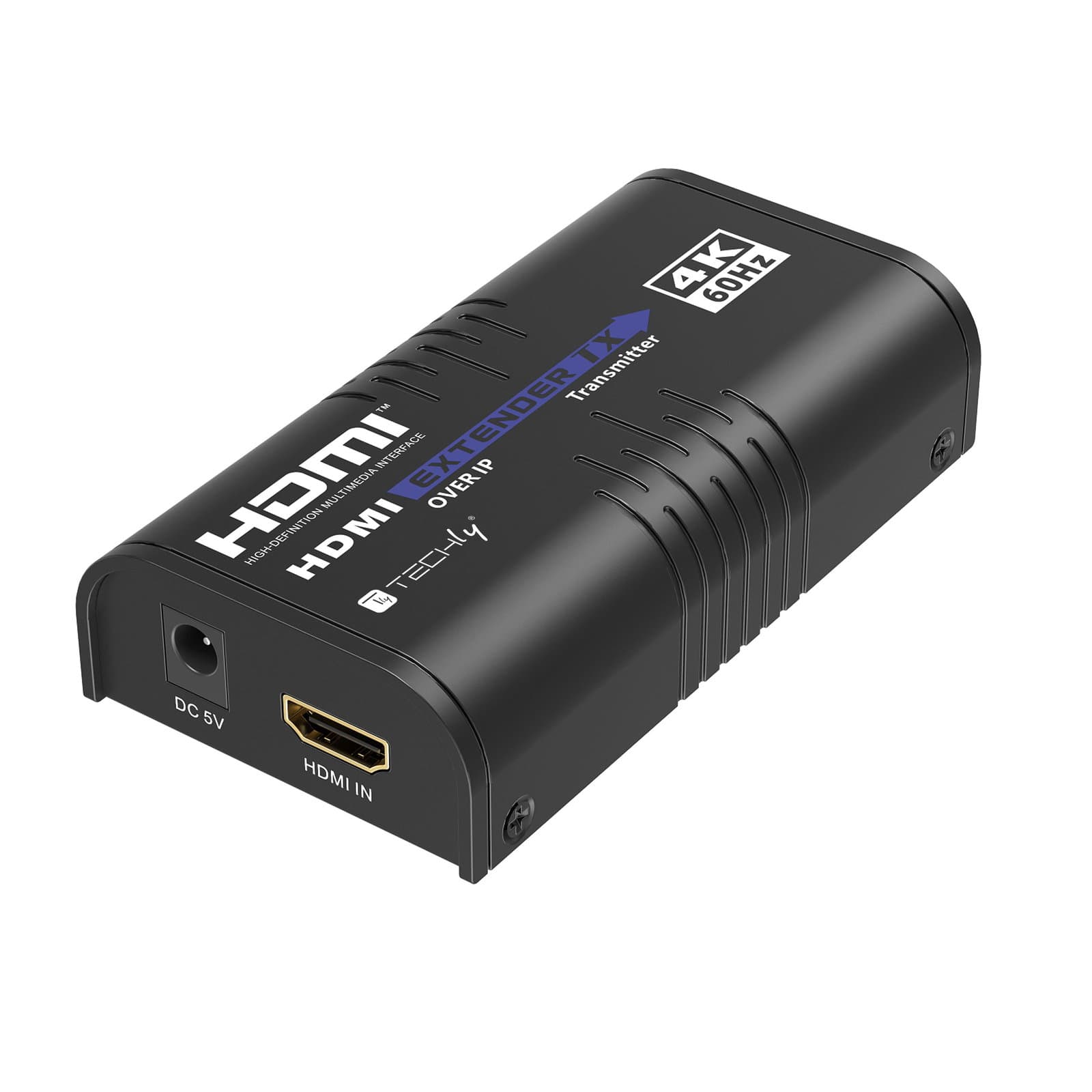 Trasmettitore HDMI Over IP 4K@60Hz su Cavo Cat6/6A/7 Fino a 120m - Techly IDATA EXTIP-473-5T