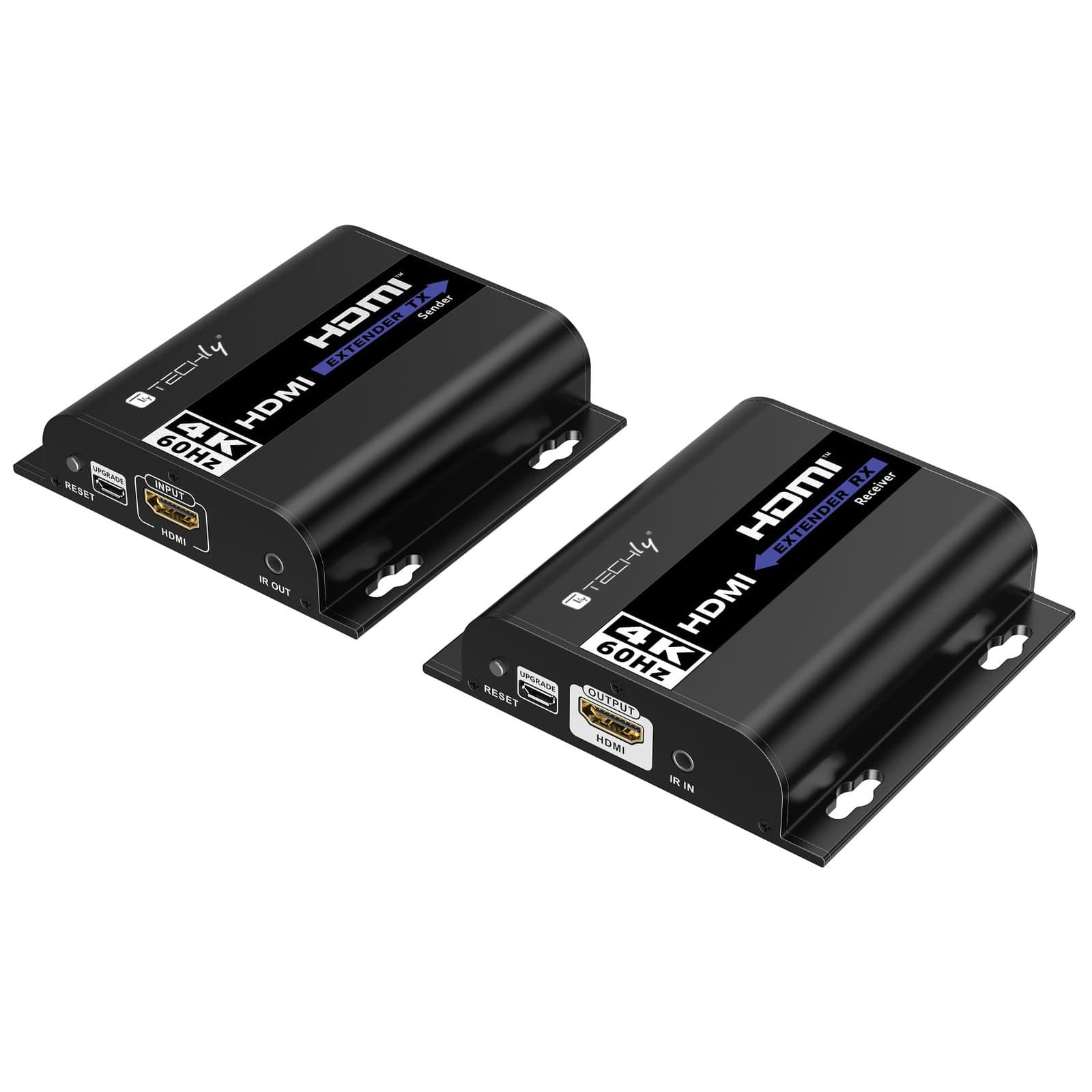 Extender HDMI 4K@60Hz con IR su Cavo Cat6 fino a 120m - Techly IDATA EXTIP-483