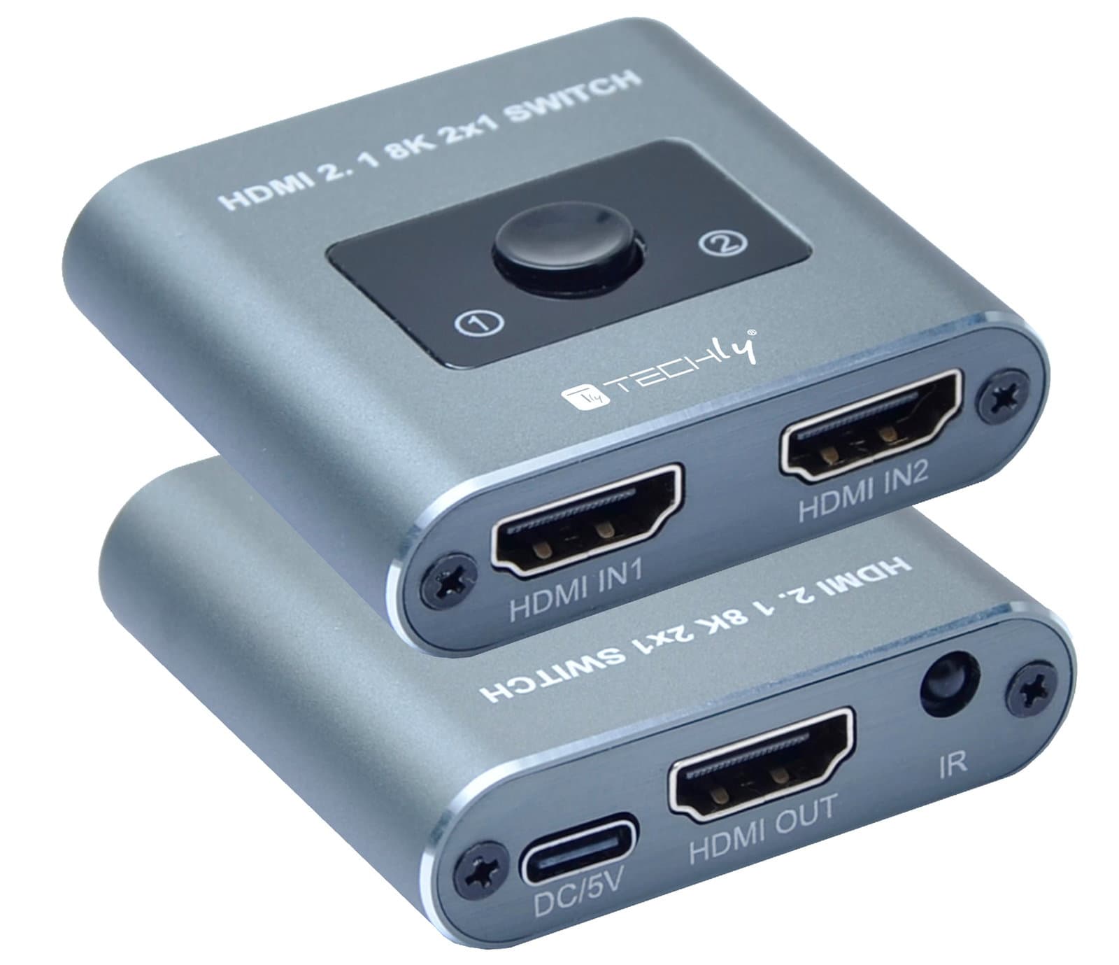 Switch 2x1 HDMI 2.1 8K - Techly IDATA HDMI-2128KT