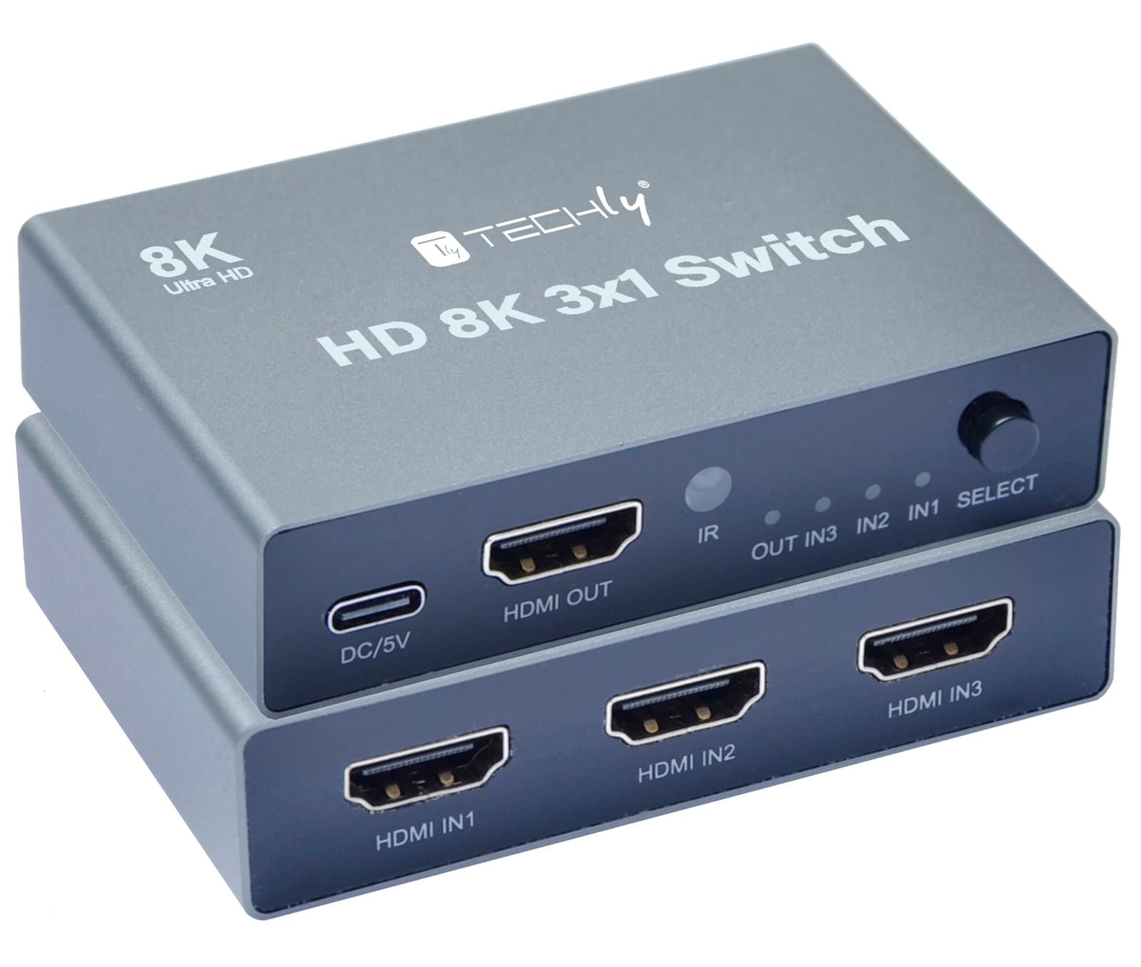 Switch 3x1 HDMI 2.1 8K - Techly IDATA HDMI-2138KT