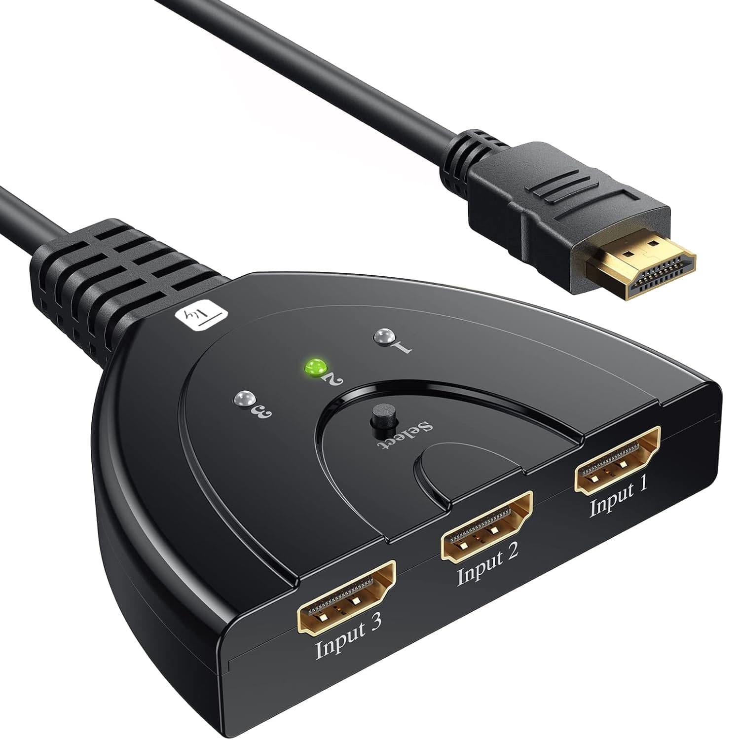 Switch HDMI 3x1 8K@60Hz Ultra HD 3 In 1 Out Compatto - Techly IDATA HDMI-3F8K