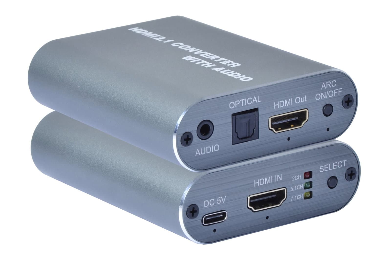 Estrattore Audio HDMI 1 in 1 out 8K@60Hz ARC LPCM7.1 SPDIF 3.5mm - Techly IDATA HDMI-EA8KSPD