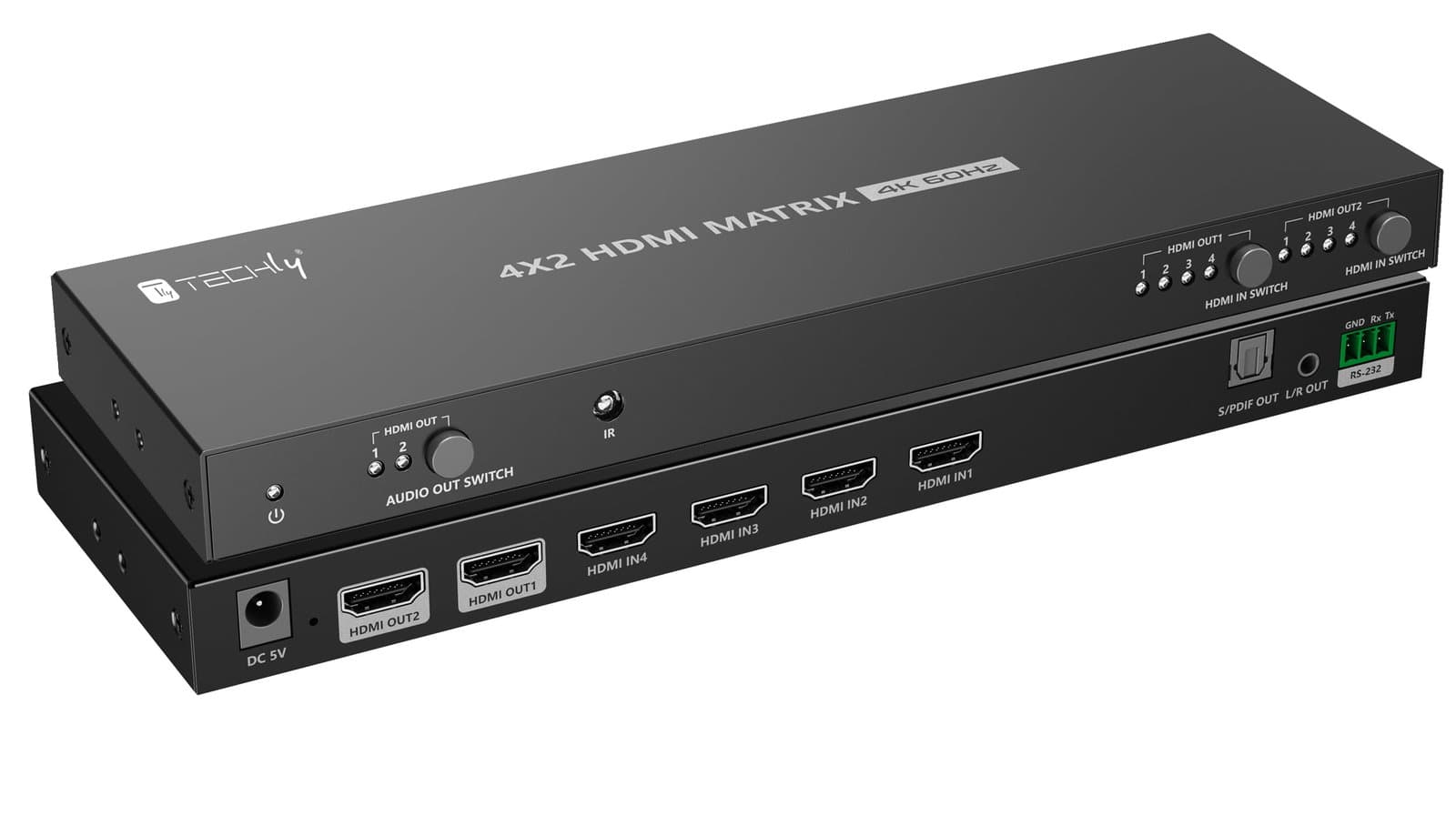 Switch Matrix HDMI 2.0 4x2 4K@60Hz - Techly IDATA HDMI-MX422