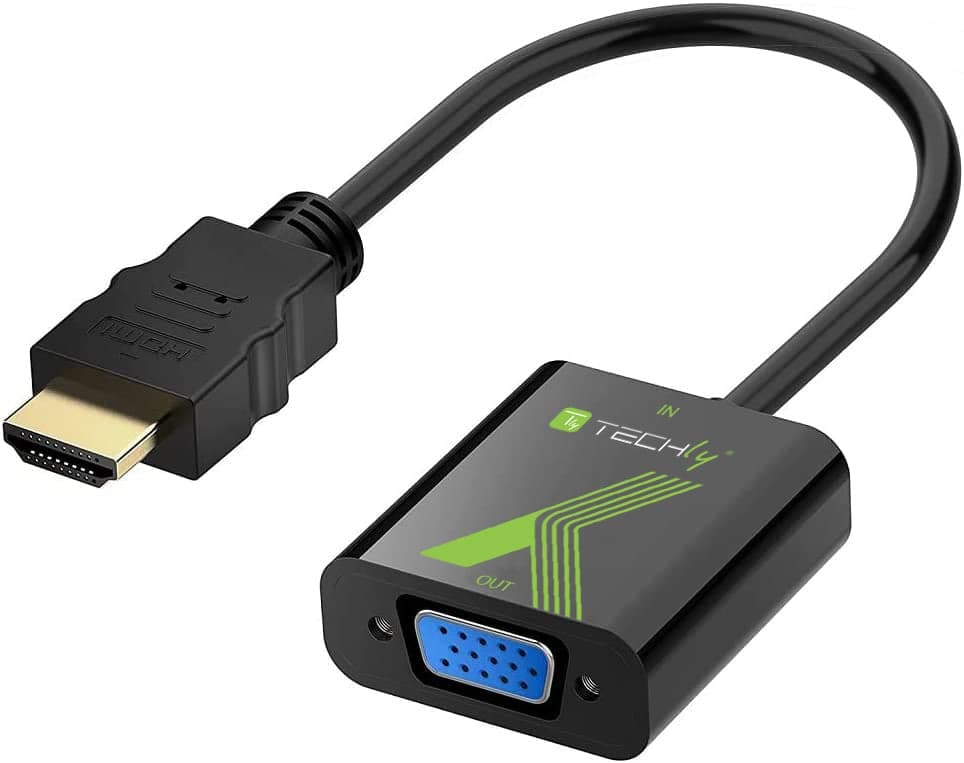 Cavo Convertitore Adattatore da HDMI a VGA 1920x1200 - Techly IDATA HDMI-VGA2