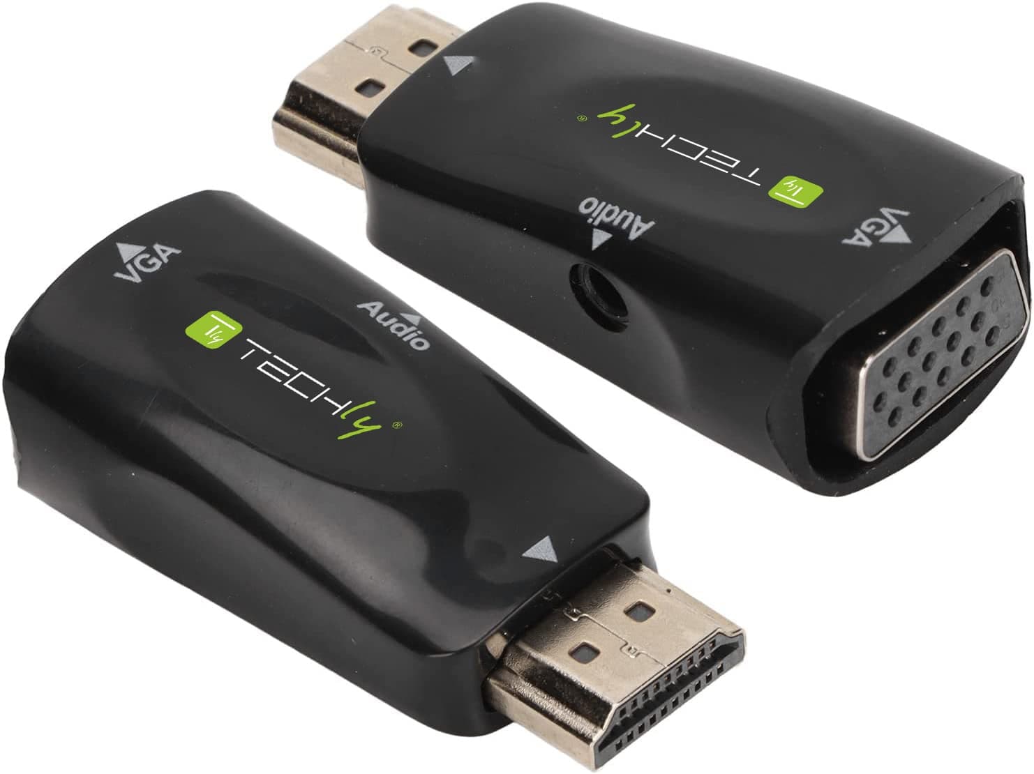 Mini Adattatore HDMI a VGA con Audio 1080p - Techly IDATA HDMI-VGA2MABT2