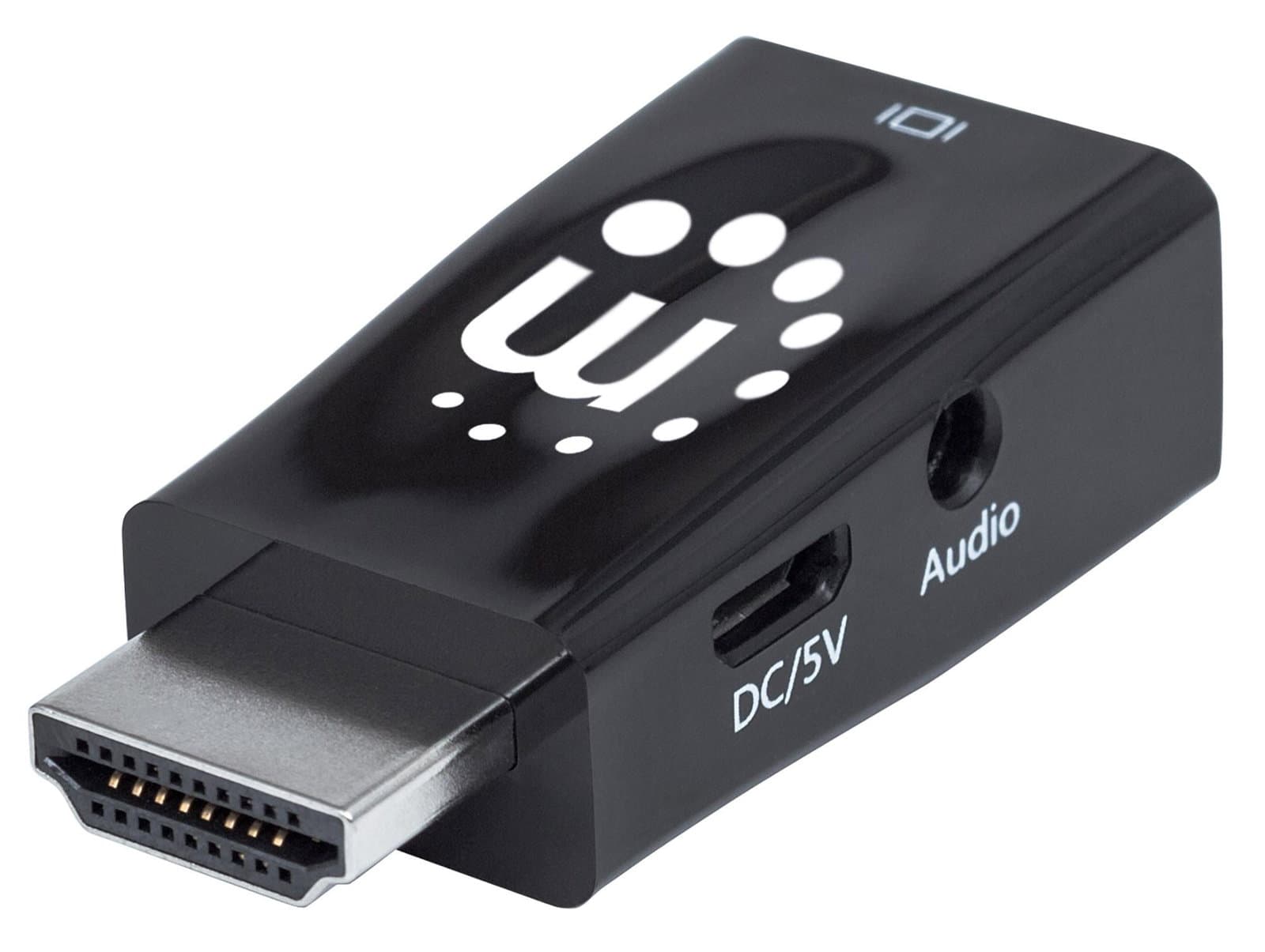Micro Convertitore HDMI a VGA con Audio - Manhattan IDATA HDMI-VGA2MAMB
