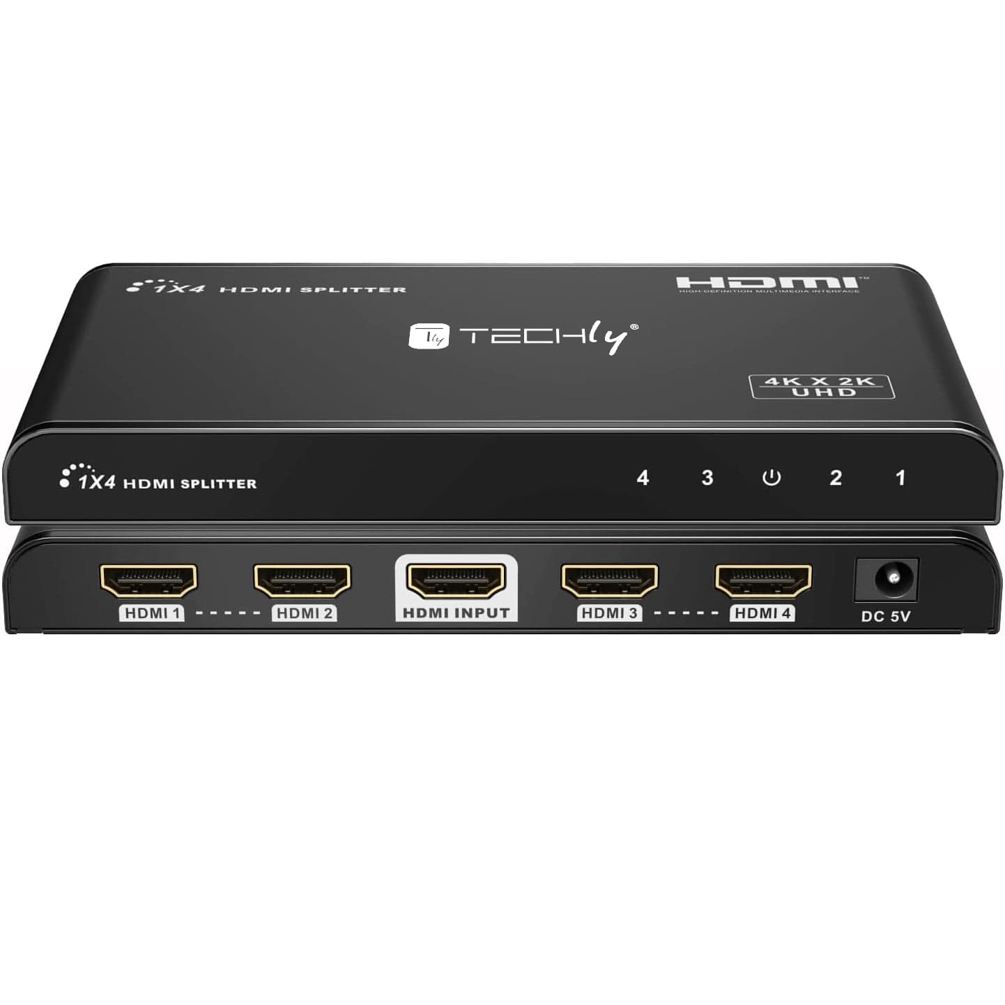 Splitter HDMI 4K 60Hz HDR 3D 4 vie - Techly IDATA HDMI2-4K4