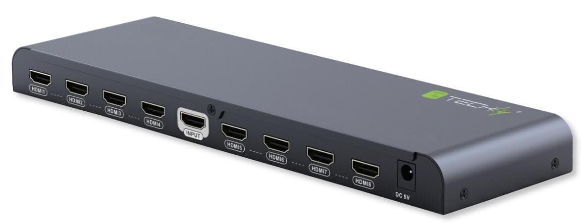 Splitter HDMI 2.0 4K UHD 3D 8 vie - Techly IDATA HDMI2-4K8
