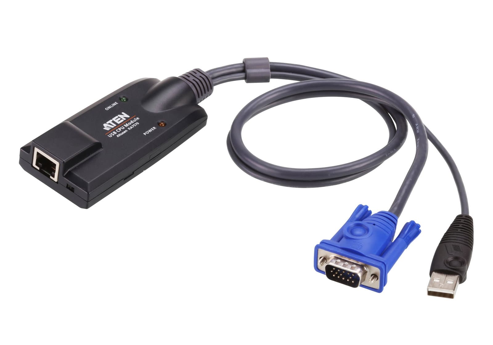 Adattatore KVM USB VGA con Supporto Video Composito - Aten IDATA KA-7170